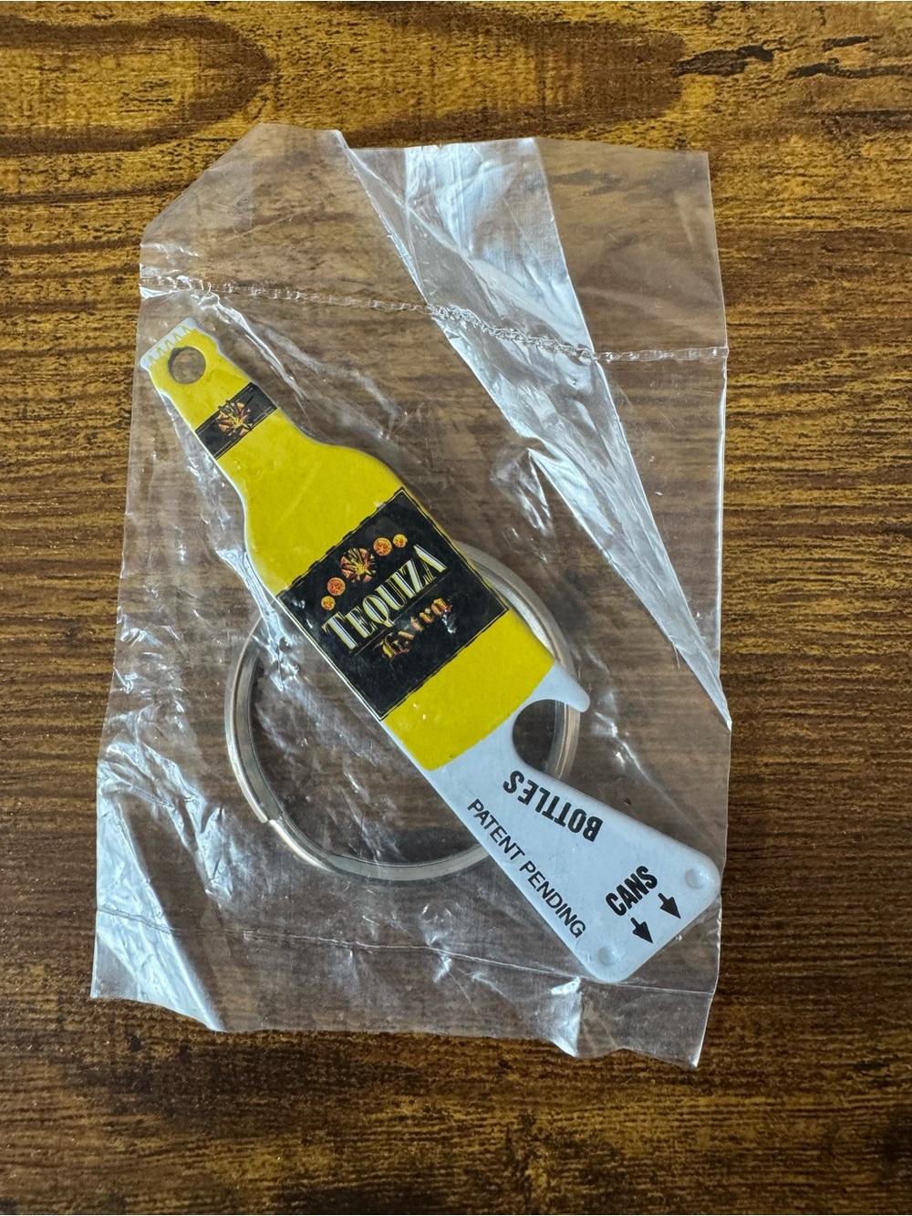 Tequiza‎ Bottle Opener Keychain Vintage Barware Promo Sealed NOS Beer Can